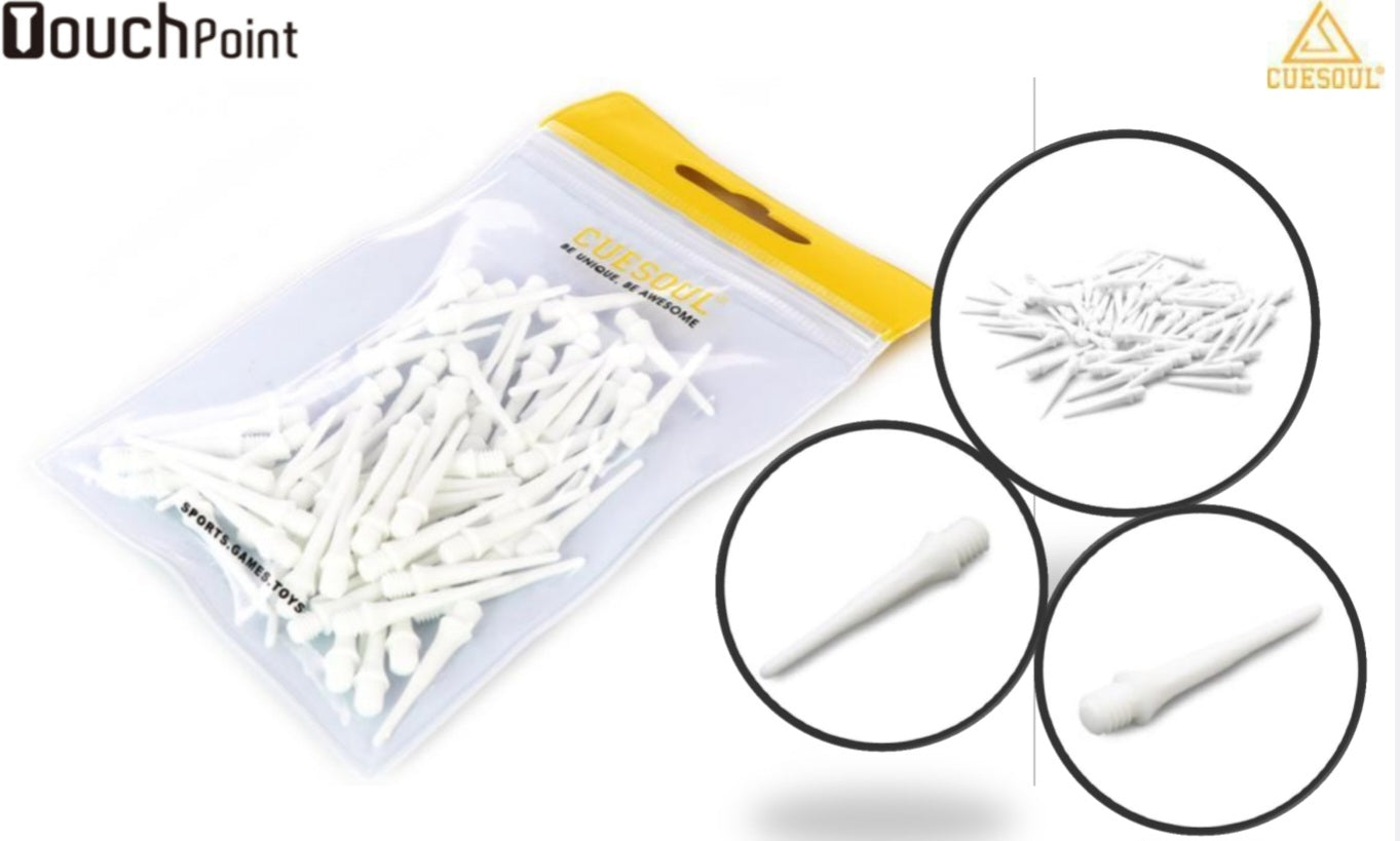 TOUCH-Point Short Soft Tips Dart Point 2BA