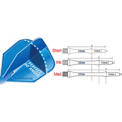 HARROWS CLIC SLIM DART SHAFTS